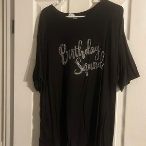 Blinging birthday squad black T-shirt